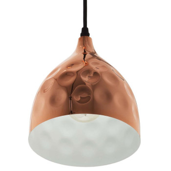 Dimple 65 Bellshaped Rose Gold Pendant Light