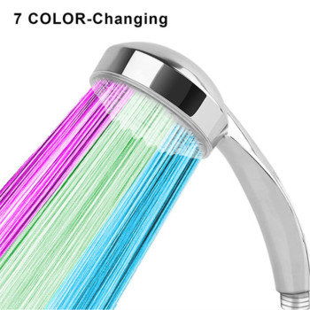 Imountek Led Shower Head Handheld Colorchanging Automatically Hydropower Without Batteries