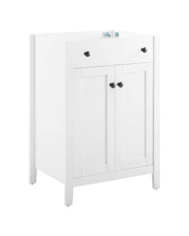 Nantucket 24 Bathroom Vanity Cabinet Sink Basin Not Included White