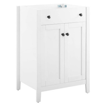 Nantucket 24 Bathroom Vanity Cabinet Sink Basin Not Included White