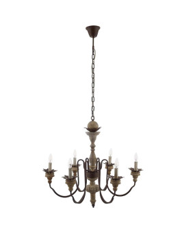 Bountiful Vintage French Pendant Ceiling Light Candelabra Chandelier