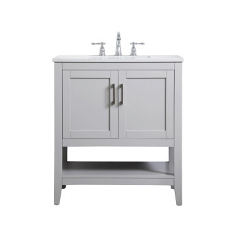 30 Inch Single Bathroom Vanity In Grey