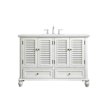 48 Inch Single Bathroom Vanity In Antique White