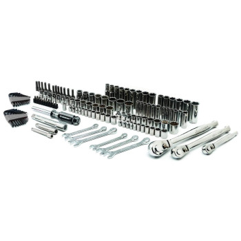 Crescent 142 Pc 14 38 12 Drive 6 12 Point Standard Deep Saemetric Mechanics Tool Set Ctk142