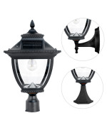 Pagoda Bulb Solar Lamp Wallpier3 Fitter Mount