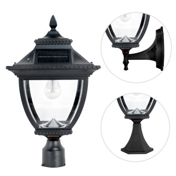 Pagoda Bulb Solar Lamp Wallpier3 Fitter Mount