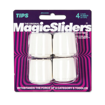 Leg Tip Rbr Wht 1 Pack Of 6