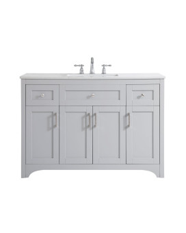 48 Inch Single Bathroom Vanity In Grey