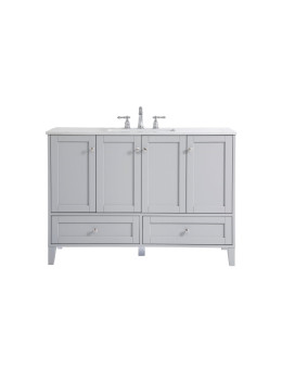 48 Inch Single Bathroom Vanity In Grey