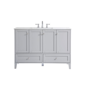 48 Inch Single Bathroom Vanity In Grey