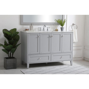 48 Inch Single Bathroom Vanity In Grey