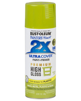 Rustoleum 331179 Painters Touch 2X Ultra Cover Spray Paint 12 Oz High Gloss Tropical Leaf