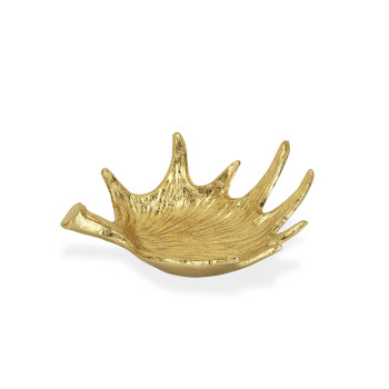 Widal Golden Cast Iron Antler Decor Dish