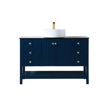 48 Inch Vessel Sink Bathroom Vanity In Blue