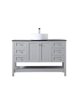 48 Inch Vessel Sink Bathroom Vanity In Gray