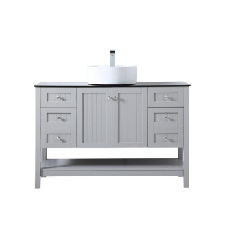 48 Inch Vessel Sink Bathroom Vanity In Gray