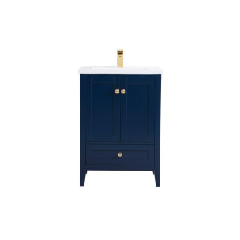 24 Inch Bathroom Vanity In Blue