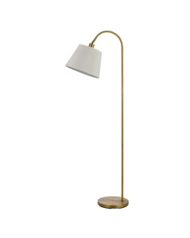 Benjara Bm220851 60W Metal Floor Lamp With Gooseneck Shape Stable Base44 Gold