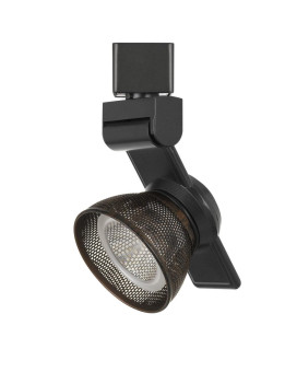 Benjara Bm220789 12W Integrated Led Metal Track Fixture With Mesh Head44 Black Bronze