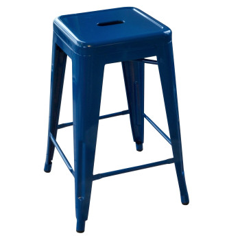 Loft Blue 24 In Metal Bar Stool 3 Piece