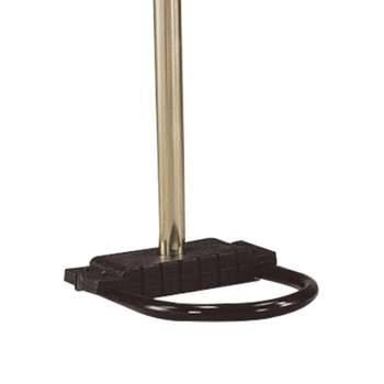 Metal Arc Floor Lamp With 4 Hanging Crystal Lights Black And Gold