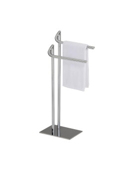 Cooney Freestanding Bathroom Towel Rack With Two Bars Stainless Steel