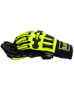 Black Canyon Outfitters Rugged Gloves Nondehp Hivis Trucker Gloves W Impact Hand Protection Large Bhg601R