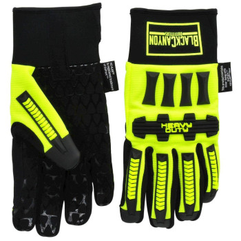 Black Canyon Outfitters Rugged Gloves Nondehp Hivis Trucker Gloves W Impact Hand Protection Large Bhg601R