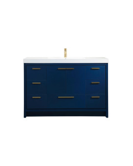 48 Inch Single Bathroom Vanity In Blue