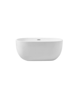 54 Inch Soaking Roll Top Bathtub In Glossy White