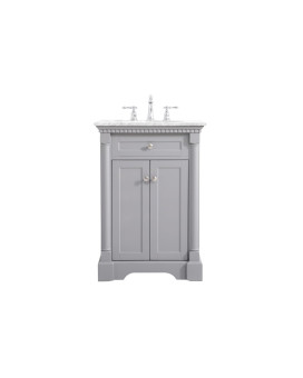 24 Inch Single Bathroom Vanity In Grey