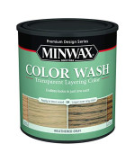 1015266 Wood Stain Weathered 1Qt Minwax Design Series Color Wash Transparent Weathered Gray Waterbased Wood Stain 1 Qt Pack Of