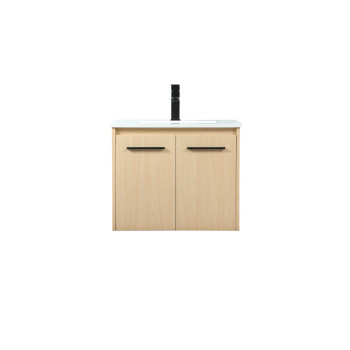 24 Inch Single Bathroom Vanity In Maple