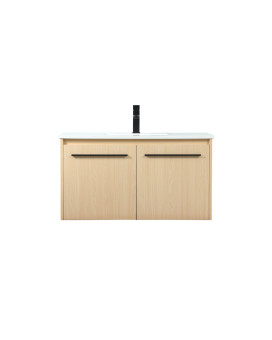 36 Inch Single Bathroom Vanity In Maple