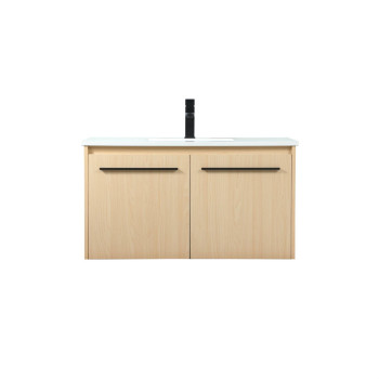 36 Inch Single Bathroom Vanity In Maple