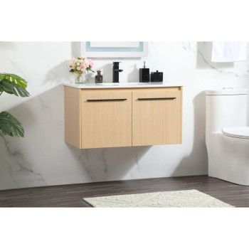 36 Inch Single Bathroom Vanity In Maple