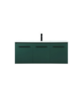 48 Inch Single Bathroom Vanity In Green