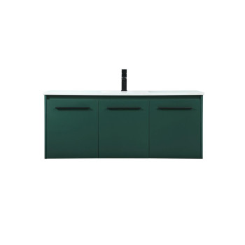 48 Inch Single Bathroom Vanity In Green