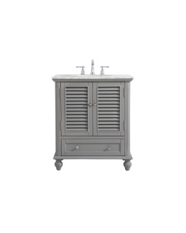 30 Inch Single Bathroom Vanity In Grey