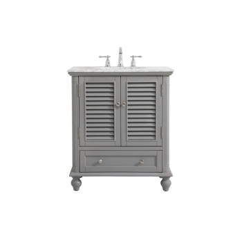 30 Inch Single Bathroom Vanity In Grey