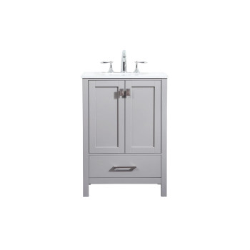 24 Inch Single Bathroom Vanity In Grey