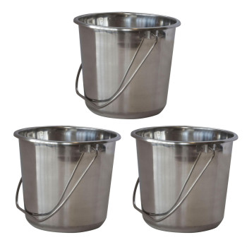 Sportsman Series 50 Gal Stainless Steel Bucket 6 Pk