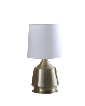 Benjara Table Lamp With Metal Bottle Shape Base Brown