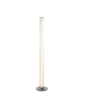 Benjara Column Style Floor Lamp With Sandrock Acrylic Tube Clear