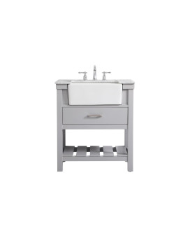 30 Inch Single Bathroom Vanity In Grey