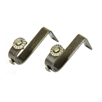 1316 Inch Rod Ceiling Bracket Pair Antique Brass