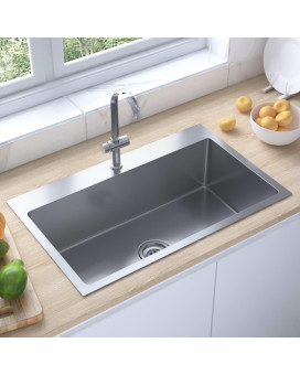 Vidaxl Handmade Kitchen Sink Stainless Steel