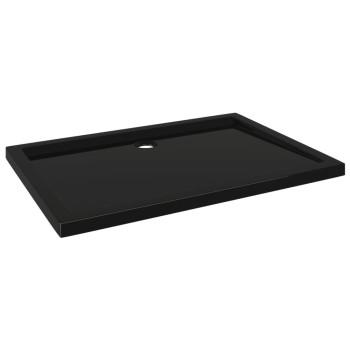 Vidaxl Rectangular Abs Shower Base Tray Black 276X394