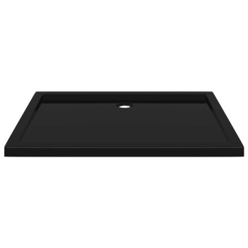 Vidaxl Rectangular Abs Shower Base Tray Black 276X394