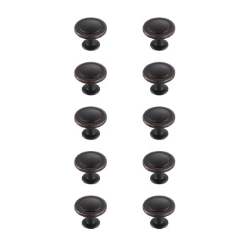 Logyn 13 Diameter Oilrubbed Bronze Mushroom Knob Multipack Set Of 10